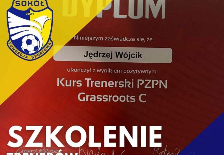 MAMY KOLEJNEGO TRENERA Z LICENCJĄ GRASSROOTS C