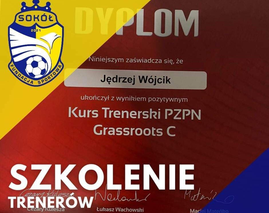 MAMY KOLEJNEGO TRENERA Z LICENCJĄ GRASSROOTS C